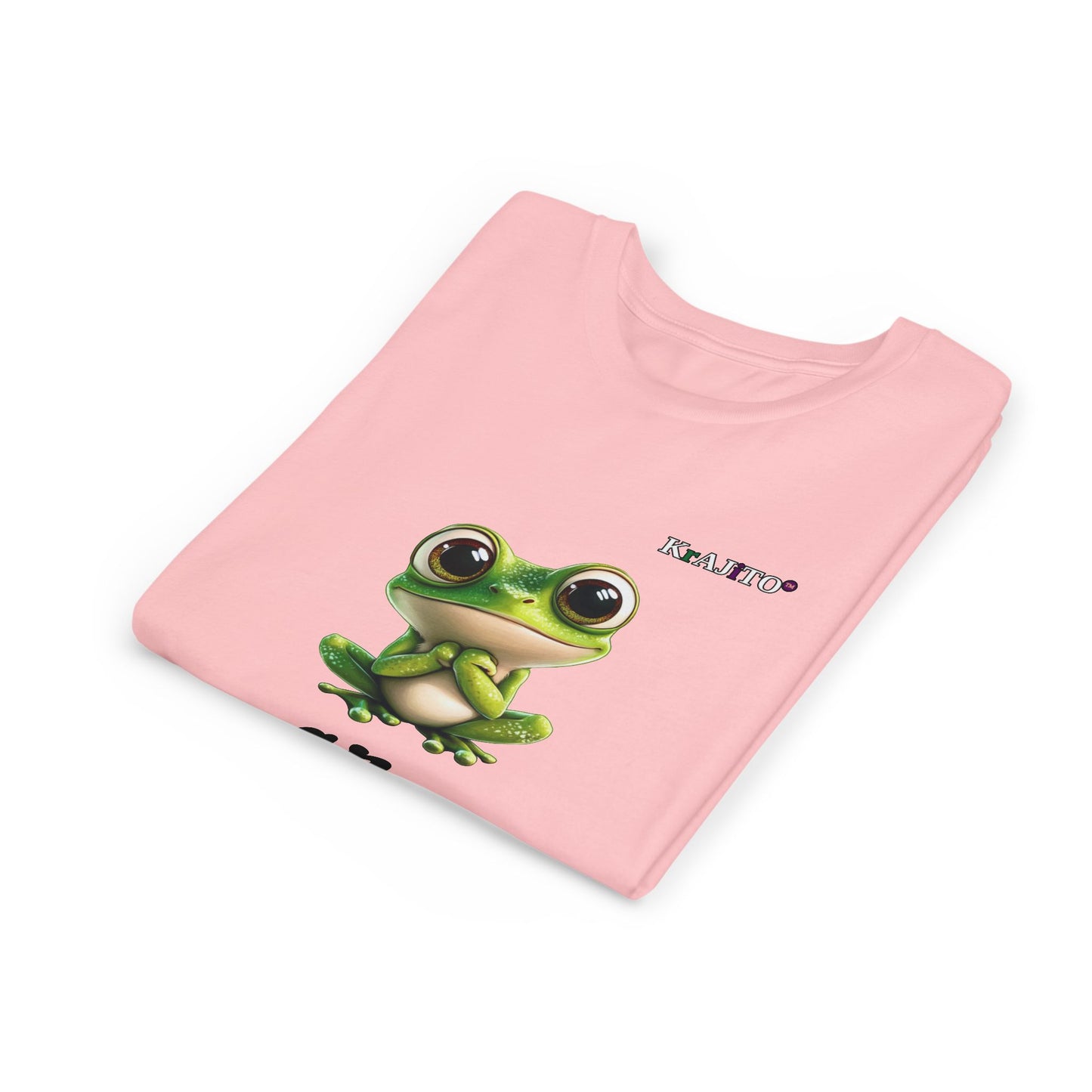 Progress Over Perfection Youth Tee, Cute, Coquí T-Shirt for Kids, Motivational Puerto Rican Design, Krajito Brand