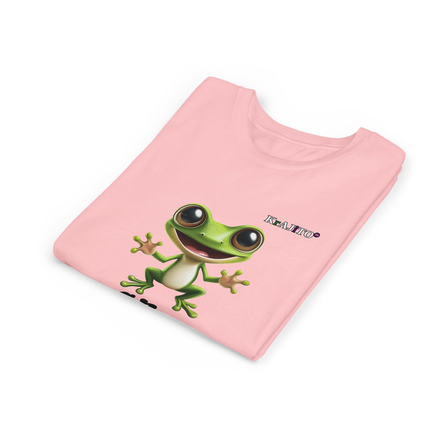Progress Over Perfection Youth Tee, Hug, Coquí T-Shirt for Kids, Motivational Puerto Rican Design, Krajito Brand
