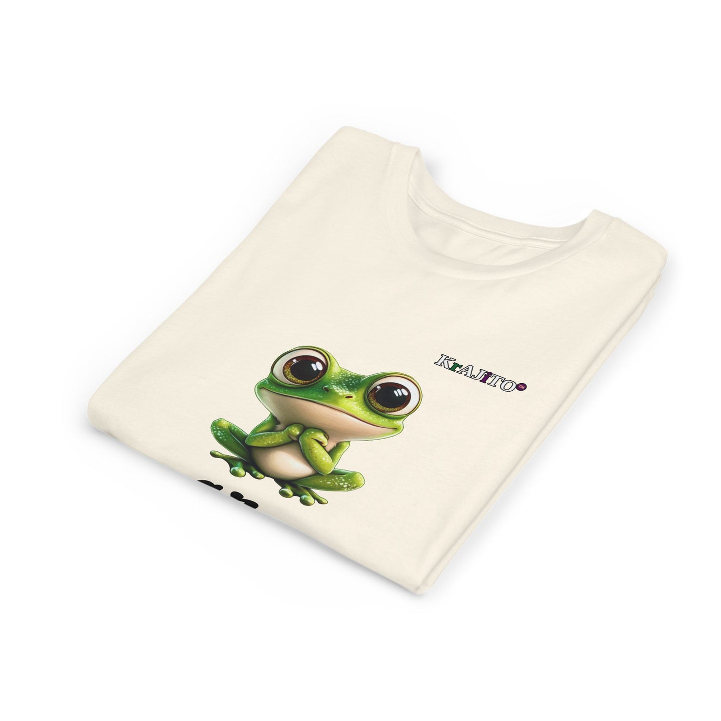 Progress Over Perfection Youth Tee, Cute, Coquí T-Shirt for Kids, Motivational Puerto Rican Design, Krajito Brand